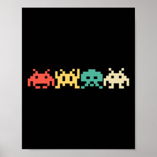 Affiche Jeu vidéo des années 80 Vintage Retro Arcade 1