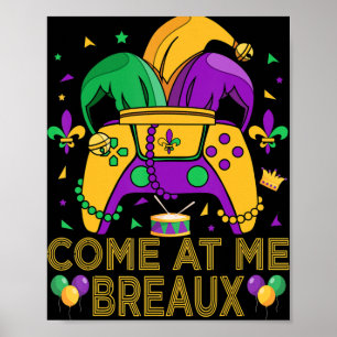 Affiche Jeu Vidéo Mardi Gras Costume de Carnaval Police de