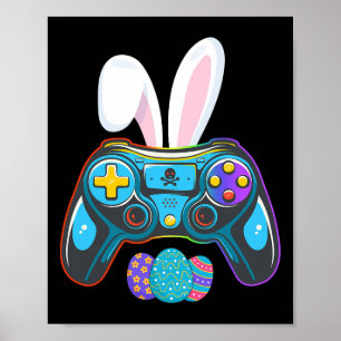 Affiche Jeu Vidéo Oeufs Bunny Costume Pâques Garçons Enfan