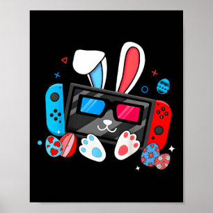 Affiche Jeu Vidéo Oeufs Bunny Costume Pâques Garçons Enfan