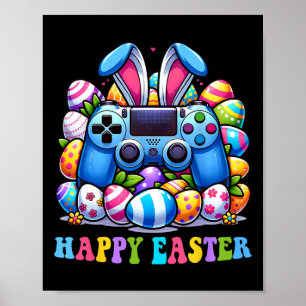 Affiche Jeu Vidéo Oeufs Bunny Costume Pâques Garçons Enfan