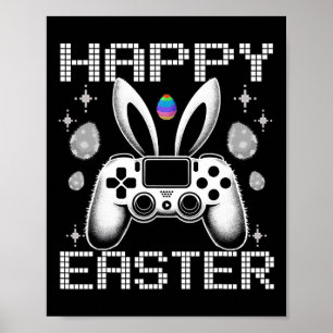 Affiche Jeu Vidéo Oeufs Bunny Costume Pâques Garçons Enfan