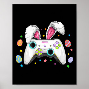 Affiche Jeu Vidéo Oeufs Bunny Costume Pâques Garçons Enfan