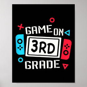 Affiche Jeu Vidéo sur 3e année Cool Équipe Enfants Troisiè