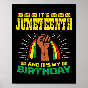 Affiche Jeudi 10e anniversaire Africain-Américain Noir Hom
