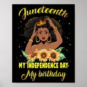 Affiche Jeudi Mon Fête de l'Indépendance Mon Anniversaire 