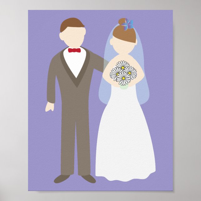Affiche Jeune couple marié (Devant)