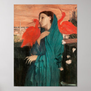 Affiche Jeune femme avec Ibis, Degas