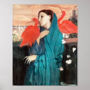 Affiche Jeune femme avec Ibis par Edgar Degas