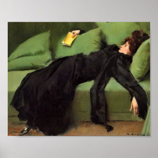 Affiche Jeune Femme Décadente Après La Danse Céramique Jus