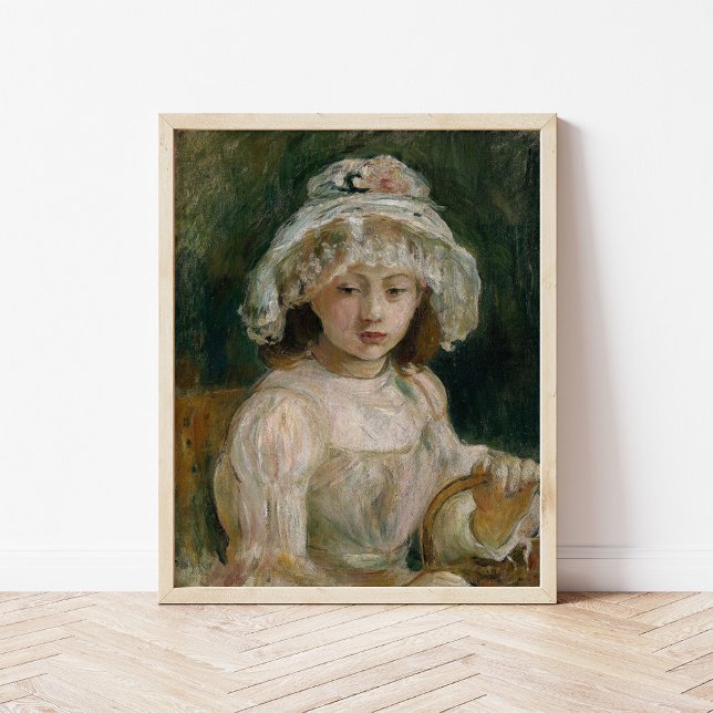 Affiche Jeune fille avec Casquette | Berthe Morisot (Créateur téléchargé)