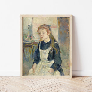 Affiche Jeune fille avec tablier   Berthe Morisot