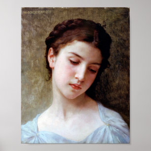 Affiche Jeune fille, Bouguereau