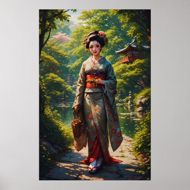 Affiche Jeune fille du jardin vert (Devant)