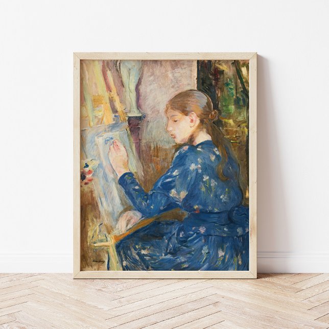 Affiche Jeune Fille Écrivant | Berthe Morisot (Créateur téléchargé)