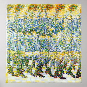 Affiche Jeune fille qui court sur un balcon