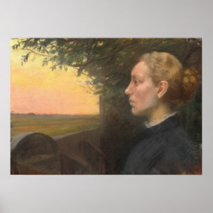 Affiche Jeune fille Skagen par Ancher