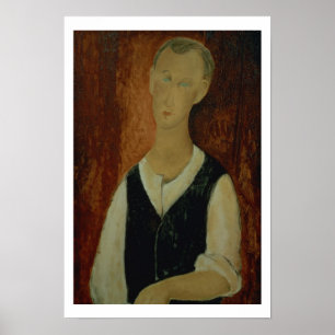 Affiche Jeune homme avec un manteau noir, 1912 (huile sur
