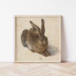 Affiche Jeune lièvre | Albrecht Dürer<br><div class="desc">Young Hare (1502) de l'artiste allemand Albrecht Dürer. L'oeuvre originale est une étude de la nature aquarelle peinture d'un lapin brun. Utilisez les outils de conception pour ajouter du texte personnalisé ou personnaliser l'image.</div>