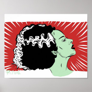 Affiche Jeune mariée de Frankenstein