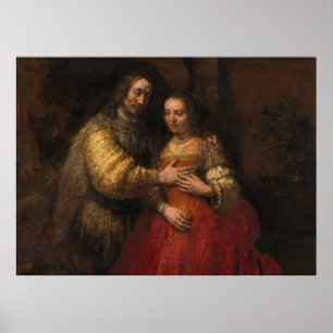 Affiche Jeune mariée juive Rembrandt Van Rijn