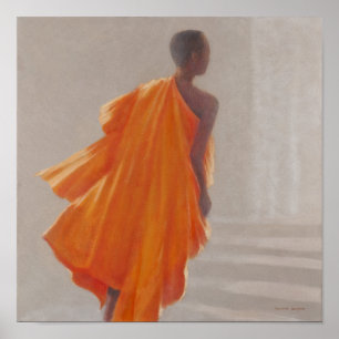 Affiche Jeune moine bouddhiste 2014