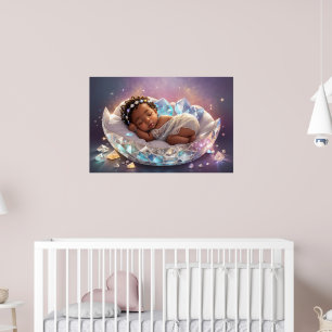 Affiche Jeune princesse noire Art pour la chambre de nouve