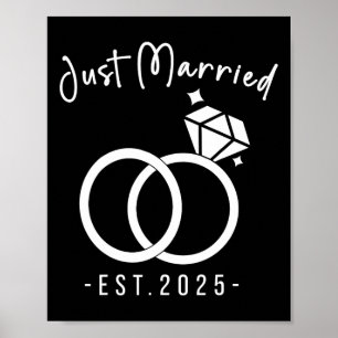 Affiche Jeunes mariés 2025 Wedding planners de mariée et d