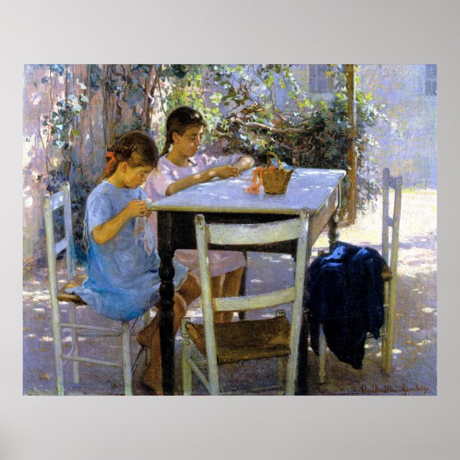 Affiche Jeunes travailleurs de l'aiguille Elin Danielson-G (Devant)