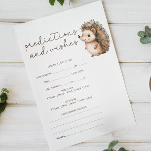 Affiche Jeux de Baby Shower pour Souhaits de Prédiction de