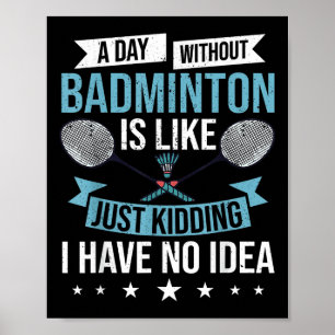 Affiche Jeux de Badminton Concours d'entraînement sportif 