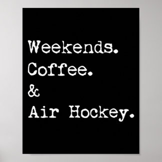 Affiche Jeux de café et de hockey sur air de week-end sur