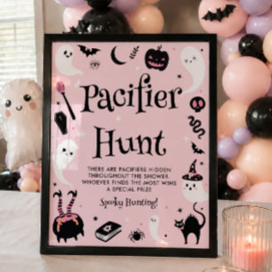 Affiche Jeux de chasse à la sucette pour fille de Baby Sho