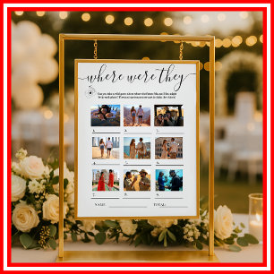 Affiche JEUX DE Fête des mariées OÙ ILS ÉTAIENT