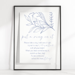 Affiche Jeux de fleurs de pervenche Mettre une bague dessu