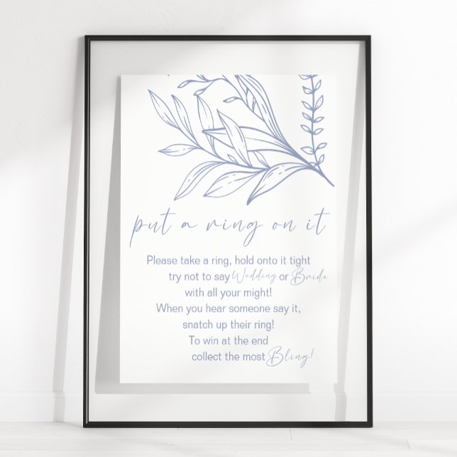 Affiche Jeux de fleurs de pervenche Mettre une bague dessu (Créateur téléchargé)