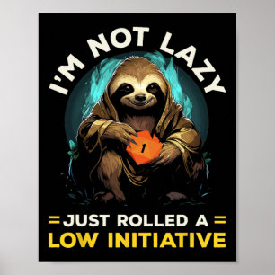 Affiche Jeux de rôle Rpg Jouer D20 Jeux de société drôles