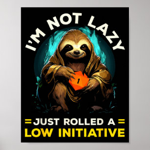 Affiche Jeux de rôle Rpg Jouer D20 Jeux de société Drôles