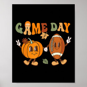 Affiche Jeux de Thanksgiving de jour de Pâques Football de