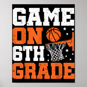 Affiche Jeux Drôle Sur Le Basket De 6E Année Premier Jour