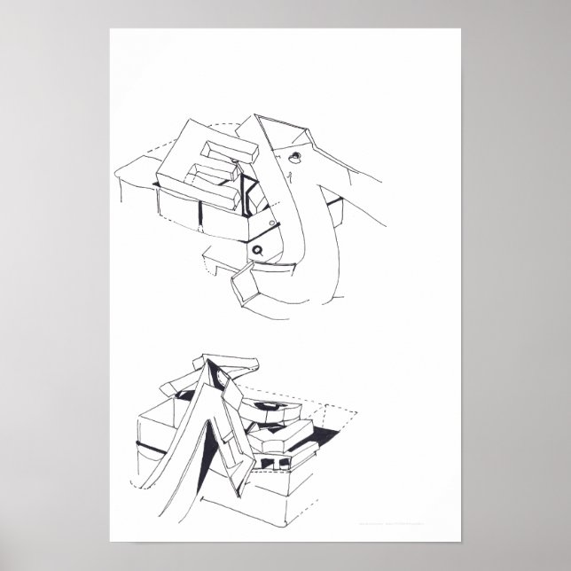 Affiche Jeux du bâtiment E tronquée lettre Dessin 10 P (Devant)