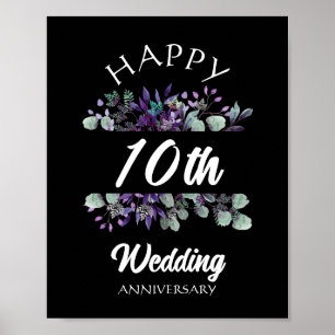 AFFICHE JEUX MARIAGE ANNIVERSAIRE BLOSSOM COUPLE CADEAU