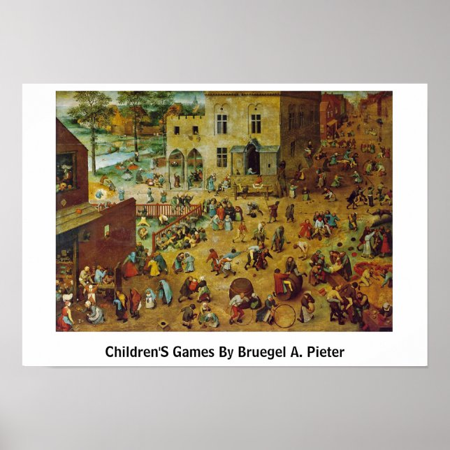 Affiche Jeux Pour Enfants Par Bruegel A. Pieter (Devant)