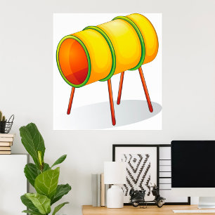 Affiche Jeux Tunnel Tube Activités pour enfants