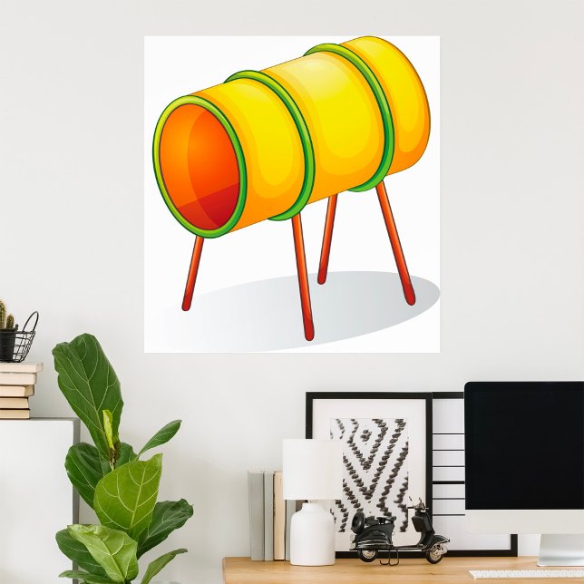 Affiche Jeux Tunnel Tube Activités pour enfants (Créateur téléchargé)