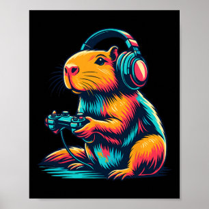 Affiche Jeux vidéo drôles de Capyra Capyra 2