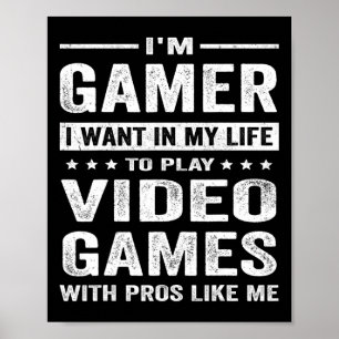 Affiche Jeux Vidéo vintages Jeux Amusants Garçons Ados Ga