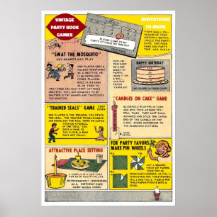 Affiche Jeux vintages - Art Print