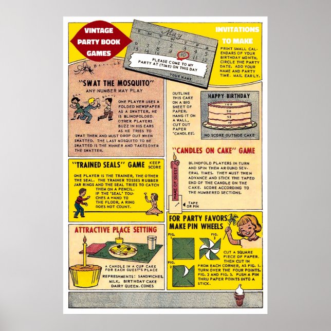 Affiche Jeux vintages - Art Print (Devant)