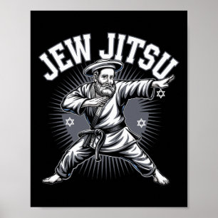 Affiche Jew Jitsu Karate Hanoukka Jiu Jitsu Martial Arts D